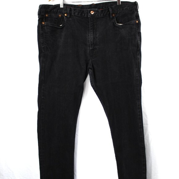 Ciano Farmer Denim Co Men's Black Denim Jeans 44x38 Rancher Farmer Workwear USA - Picture 1 of 9